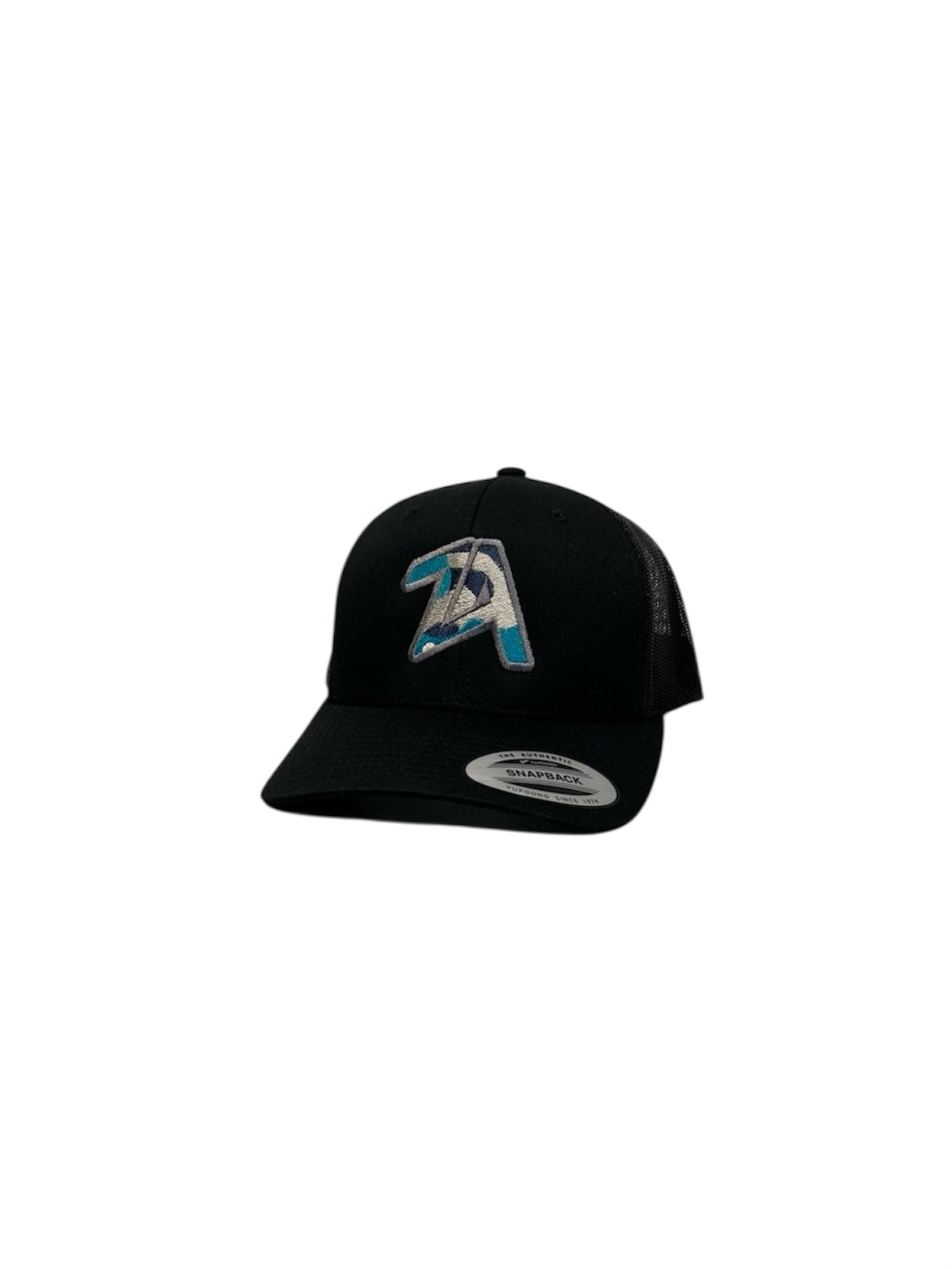 ZEZE ATTIRE TEAL CAMO (BLACK) CAP