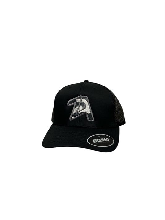 ZEZE ATTIRE ‘ZA’ BLACK CAMO CAP (BLACK)