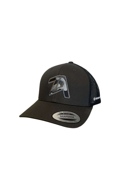 ZEZE ATTIRE ‘ZA’ CAMO CAP (GREY)