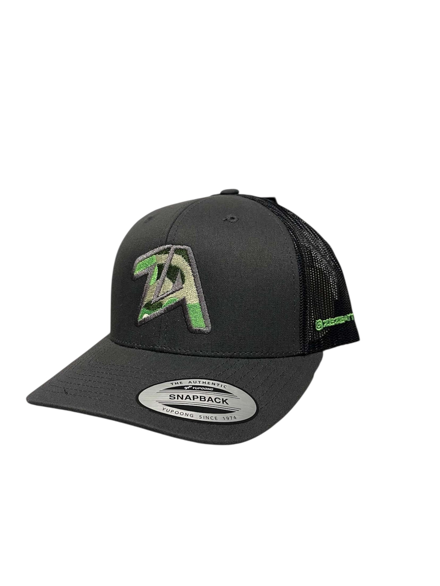 ZEZE ATTIRE ‘ZA’ NEON CAP (GREY)