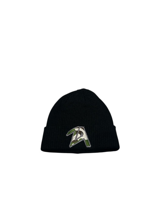 ZA KHAKI CAMO BEANIE (BLACK)