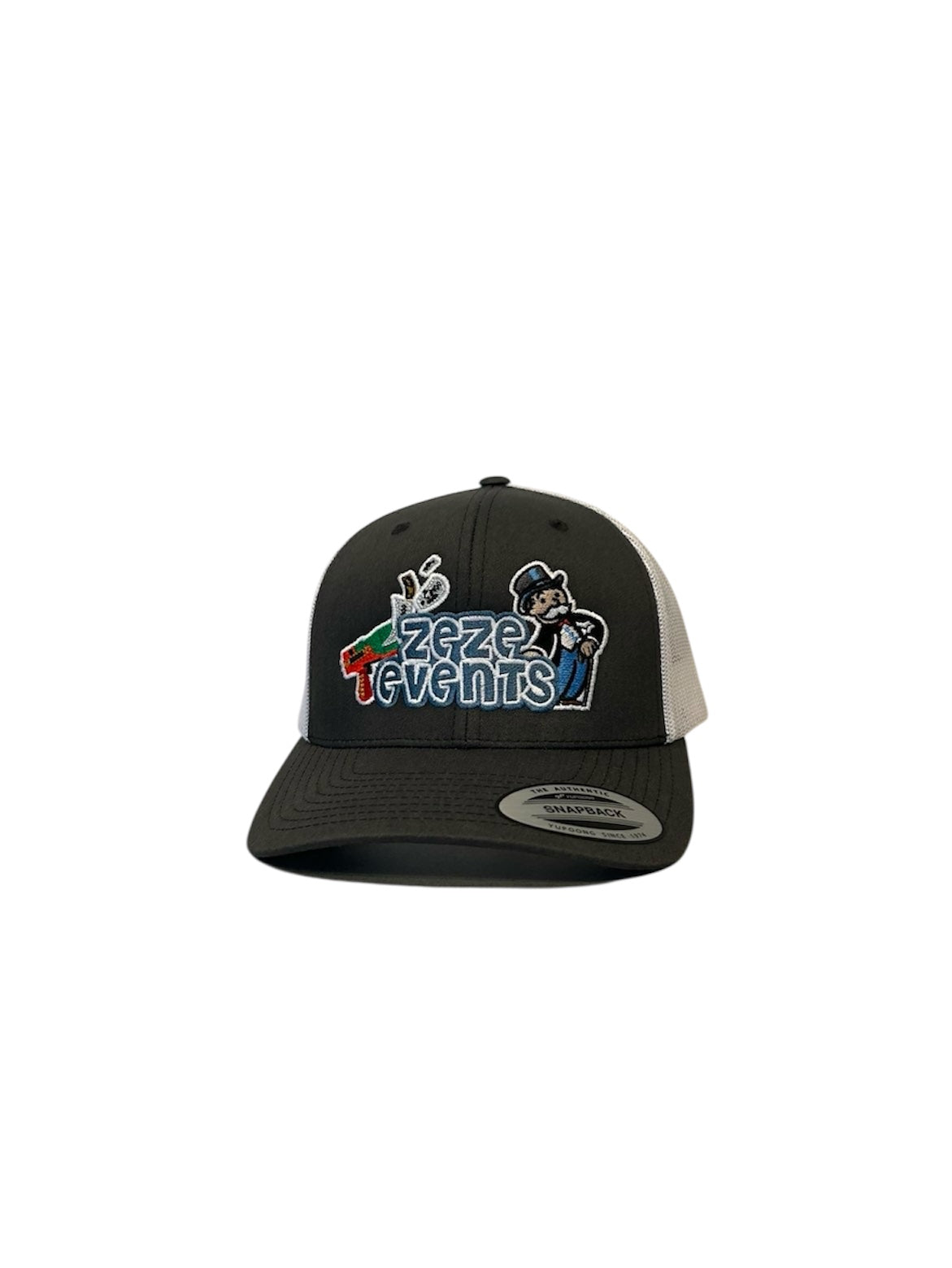 ZEZE EVENTS ‘MONOPOLY’ CAP (GREY/WHITE)