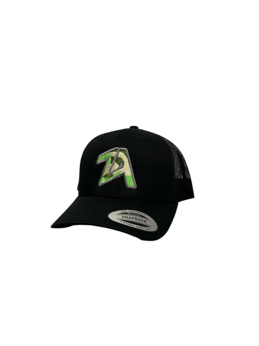 ZEZE ATTIRE NEON CAMO (BLACK) CAP