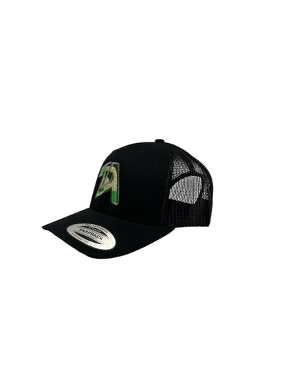 ZEZE ATTIRE NEON CAMO (BLACK) CAP